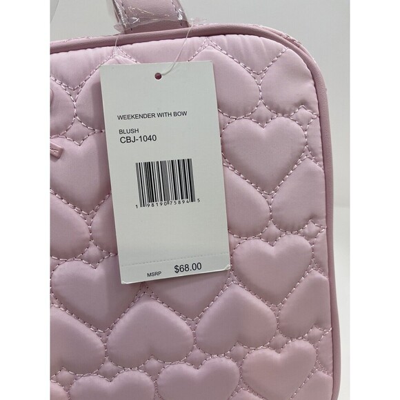 Betsy Johnson Pink Toiletry Makeup Travel Bag Coquette Puffy Heart Ballerina Y2K - Picture 6 of 8